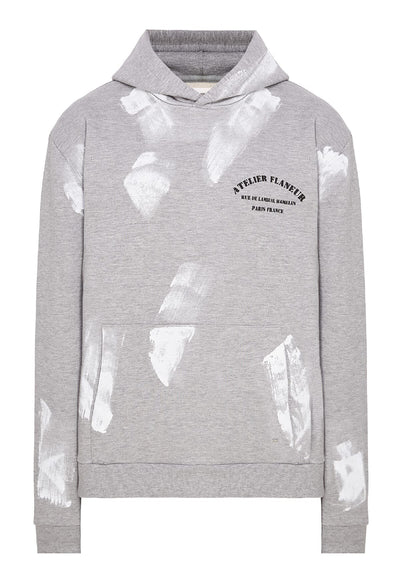 Atelier Hoodie With Paintsains Grey