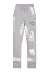 Atelier Sweatpants With Paint Stains Grey