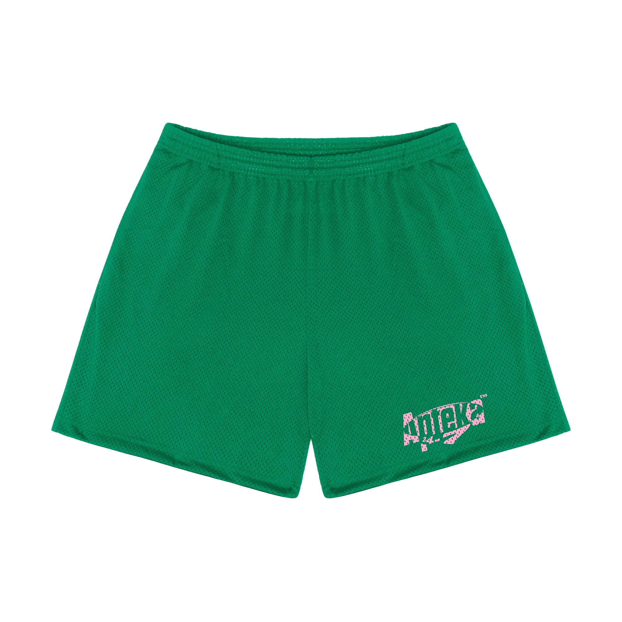 Apteka24x7 Logo Green Mesh Shorts