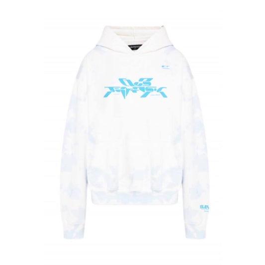 Худі Club Fantasy White Blue Tie-Dye Hoodie