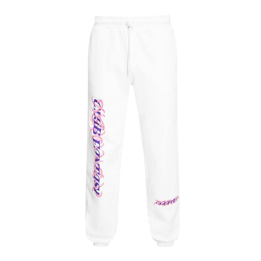 Штани Club Fantasy Purple Pink Script White Sweatpants