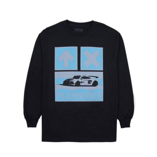 Футболка з довгим рукавом Pleasures Car Black Longsleeve